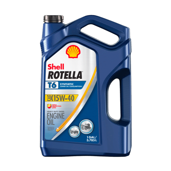 Shell Rotella T6 Full Synthetic 15W-40 Diesel Engine Oil, 1 Gallon