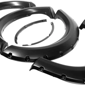 Ford - Pocket Rivet Style Fender Flares 4PC | Paintable Textured Black Paintable