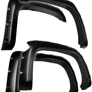 Chevy - Pocket Rivet Style Fender Flares 4PC | Paintable Textured Black Paintable