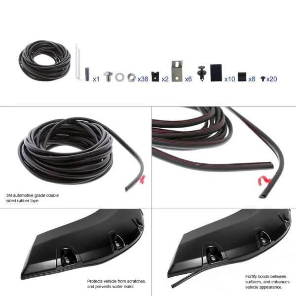 Chevy - Pocket Rivet Style Fender Flares 4PC | Paintable Textured Black Paintable - Image 5