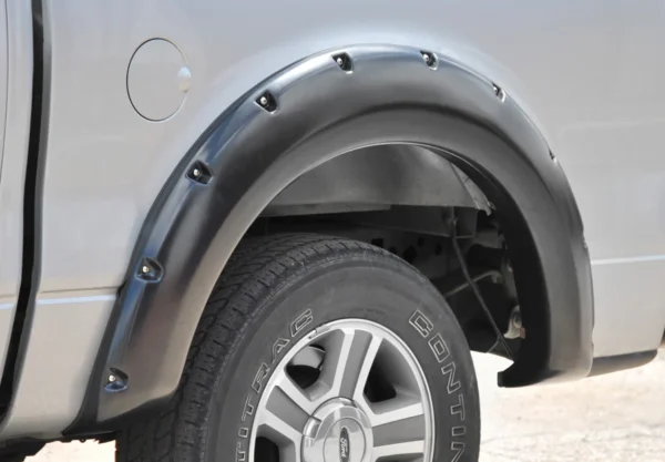Ford - Pocket Rivet Style Fender Flares 4PC | Paintable Textured Black Paintable - Image 5